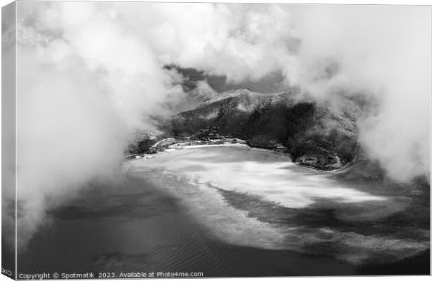 Aerial Hamilton Island Australia a luxury vacation resort  Canvas Print by Spotmatik 