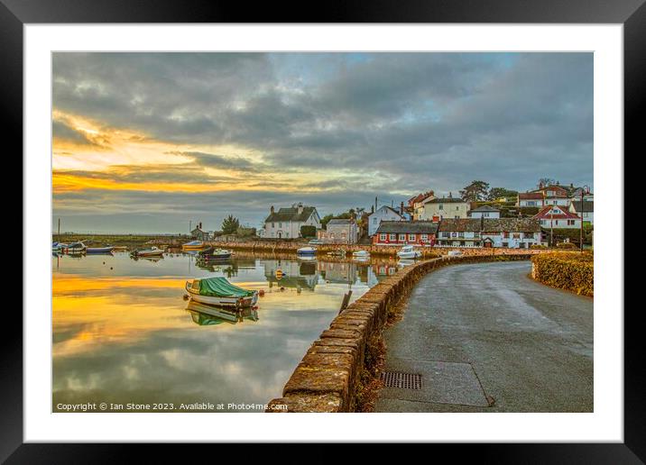 Serenity at Cockwood Harbour Framed Mounted Print by Ian Stone