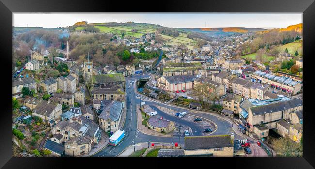 Holmfirth Framed Print by Apollo Aerial Photography