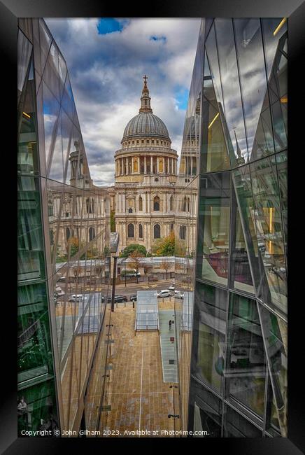 St Pauls Cathedral London Framed Print by John Gilham