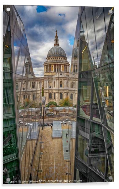 St Pauls Cathedral London Acrylic by John Gilham