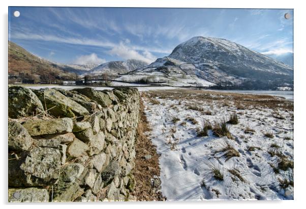 Wintery Hartsop Acrylic by Steve Smith