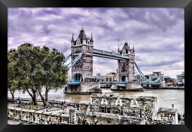 Tower Bridge London Framed Print by Valerie Paterson