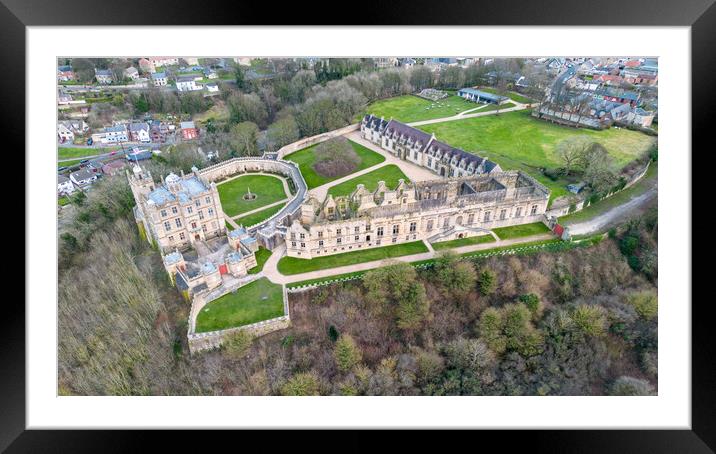 Bolsover Castle Framed Mounted Print by Apollo Aerial Photography