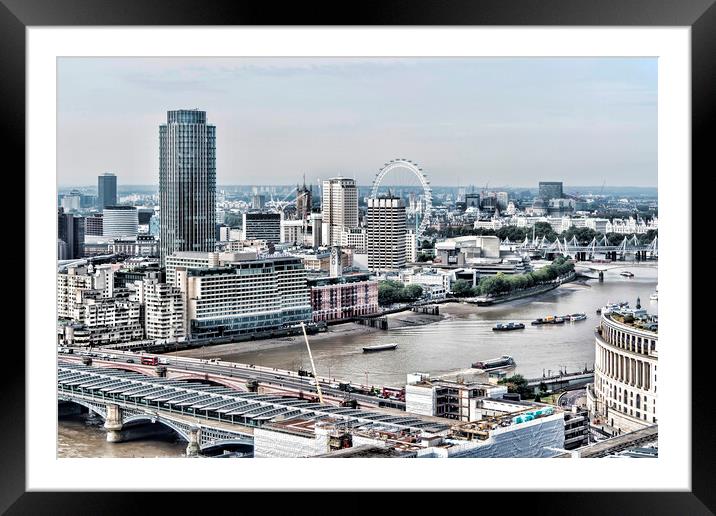View Over London Framed Mounted Print by Valerie Paterson