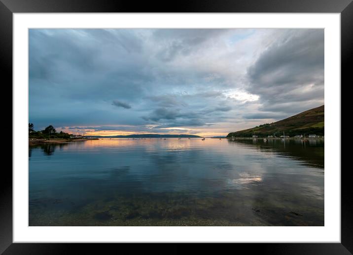 Majestic Sunset at Lochranza Framed Mounted Print by Steve Smith