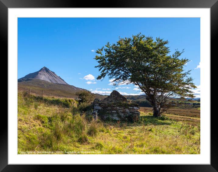 Majestic Mount Errigal Framed Mounted Print by jim Hamilton