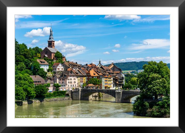 Old Town Laufenburg Framed Mounted Print by DiFigiano Photography