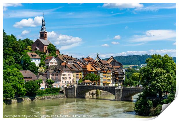 Old Town Laufenburg Print by DiFigiano Photography