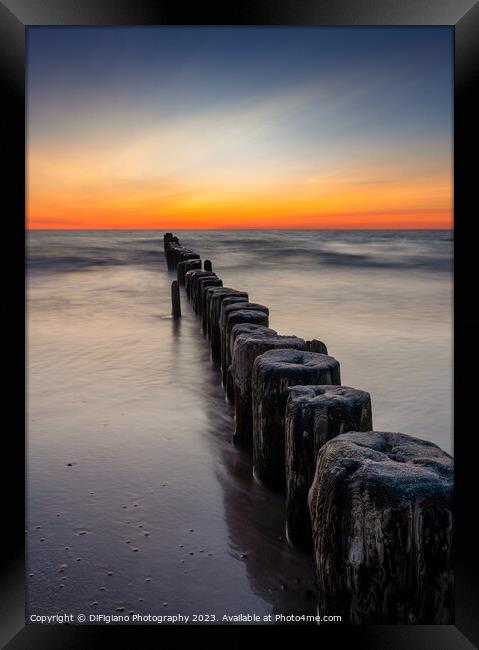 Juodkrante Storm Groin Framed Print by DiFigiano Photography