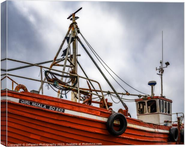 Greencastle Trawler Canvas Print by DiFigiano Photography