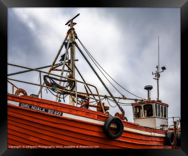 Greencastle Trawler Framed Print by DiFigiano Photography