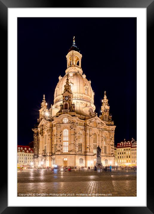 Frauenkirche Dresden Framed Mounted Print by DiFigiano Photography