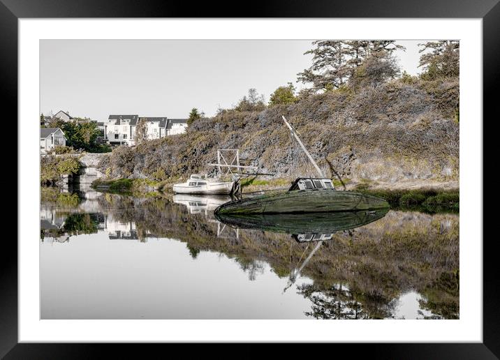 The Lonely Boats Last Breath Framed Mounted Print by Tim Hill