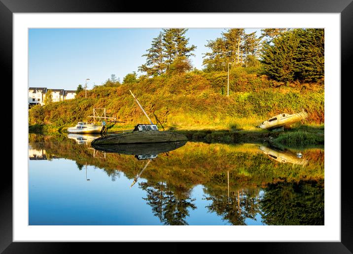 Abandoned boats Abersoch Harbour Framed Mounted Print by Tim Hill