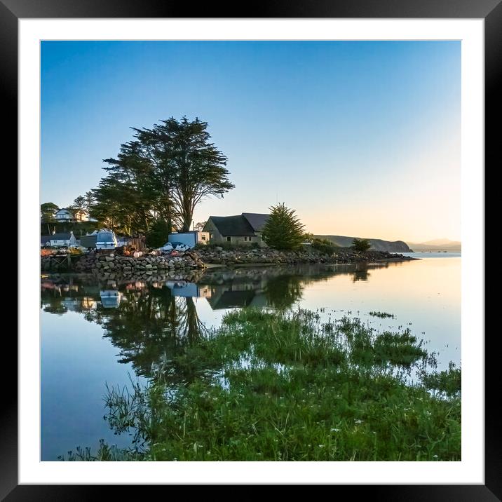 Serene Reflections of Abersoch Lifeboat Station Framed Mounted Print by Tim Hill