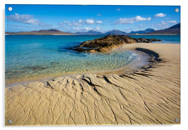 Horgabost Isle Of Harris Acrylic by Steve Smith