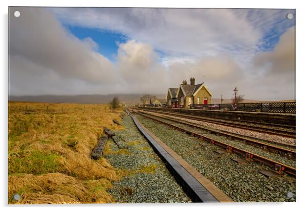 Ribblehead Station Acrylic by Steve Smith