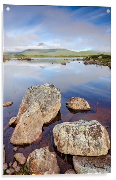 Lochan Na Stainge Acrylic by Steve Smith