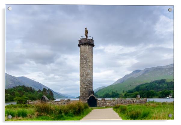 Glenfinnan Monument Acrylic by Steve Smith