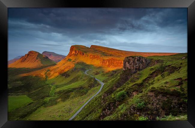 Majestic Sunrise at Quiraing Framed Print by Steve Smith