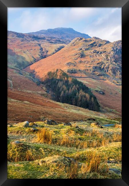 Great Langdale leading to Pike Of Blisco Framed Print by Tim Hill