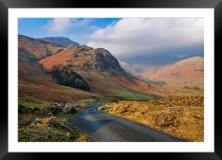 Majestic Sunrise over Kettle Crag and Pike of Blis Framed Mounted Print by Tim Hill