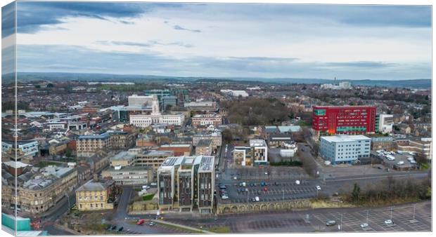 Barnsley Panorama Canvas Print by Apollo Aerial Photography