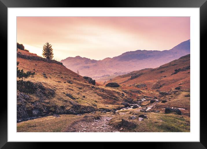 Lingmoor Fell Lake District Cumbria Framed Mounted Print by Tim Hill