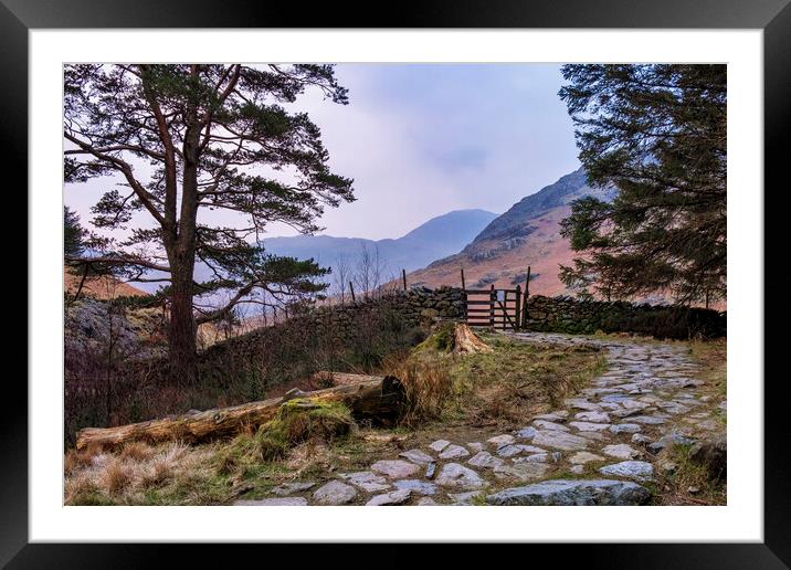 Misty Serenity at Blea Tarn Framed Mounted Print by Tim Hill