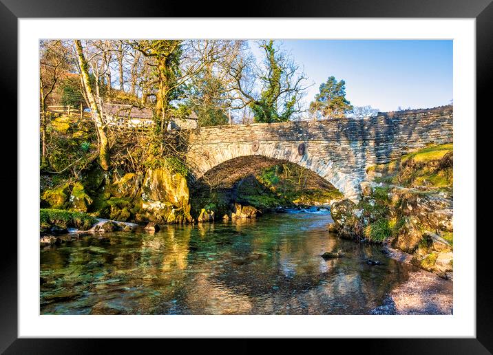 Elterwater Village Bridge, Lake District Framed Mounted Print by Tim Hill