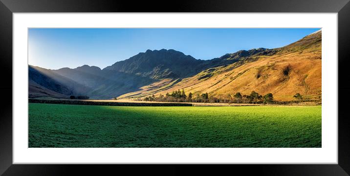 Heavenly Haystacks Framed Mounted Print by Tim Hill