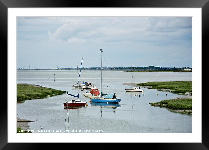River Medway Pleasure Boats Framed Mounted Print by Dawn O'Connor