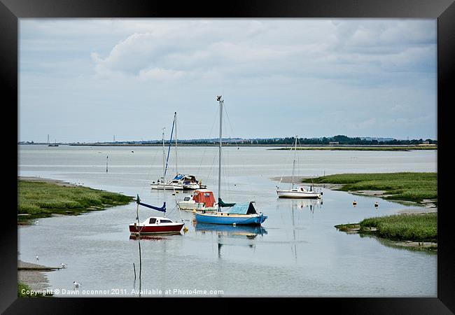 River Medway Pleasure Boats Framed Print by Dawn O'Connor