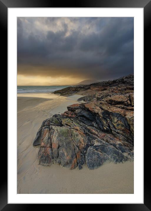 The Enchanting Sunset of Luskentyre Framed Mounted Print by Steve Smith