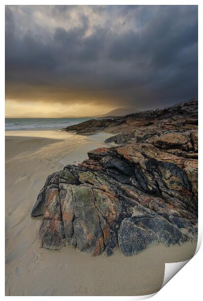 The Enchanting Sunset of Luskentyre Print by Steve Smith