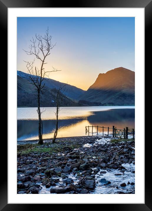 Serenity at Buttermere Framed Mounted Print by Tim Hill