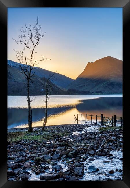 Serenity at Buttermere Framed Print by Tim Hill