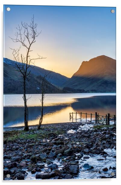 Serenity at Buttermere Acrylic by Tim Hill