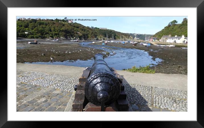 Majestic Cannons Guarding Fishguard Harbour Framed Mounted Print by Mark Chesters