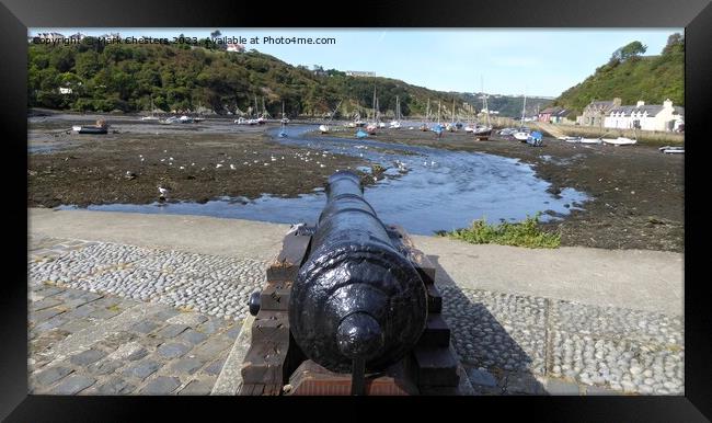 Majestic Cannons Guarding Fishguard Harbour Framed Print by Mark Chesters