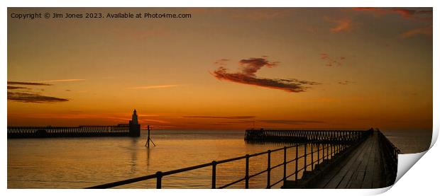 February sunrise at the river mouth - Panorama Print by Jim Jones