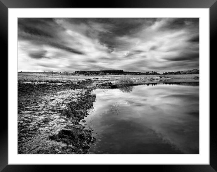 Redmires Reservoir, Peak District Framed Mounted Print by Darren Galpin