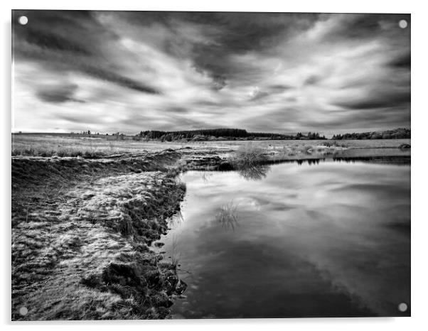 Redmires Reservoir, Peak District Acrylic by Darren Galpin