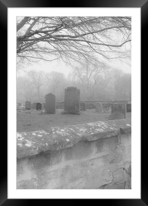 Graveyard Framed Mounted Print by Glen Allen