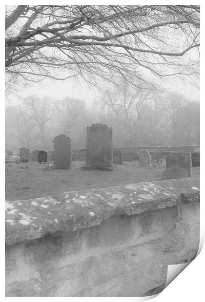 Graveyard Print by Glen Allen