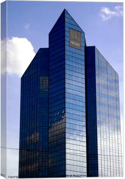 Nestle Building Canvas Print by Stephanie Moore