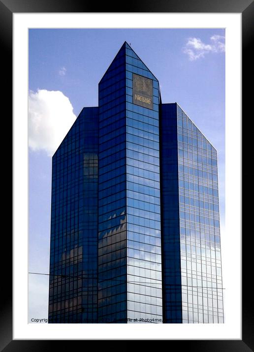 Nestle Building Framed Mounted Print by Stephanie Moore