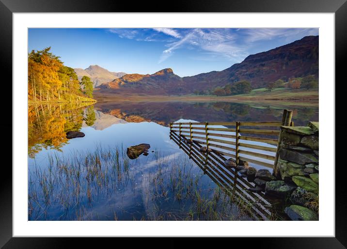 Blea Tarn Framed Mounted Print by Steve Smith