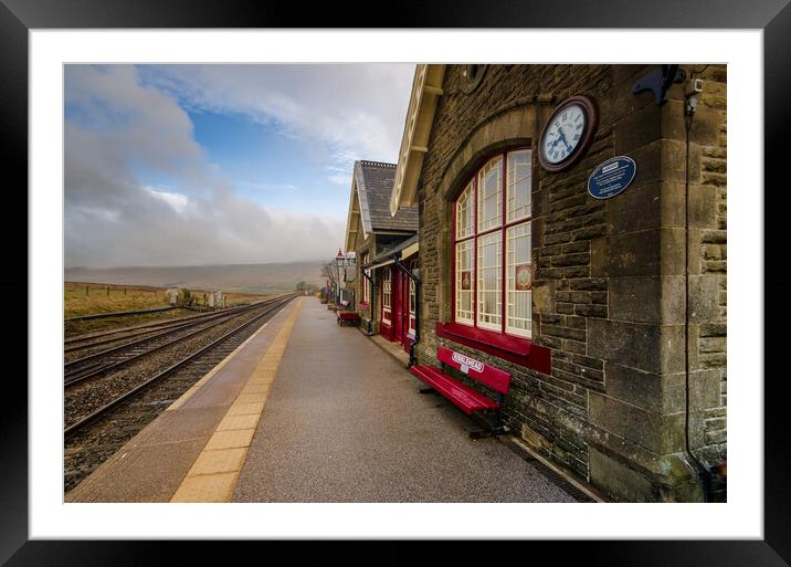Ribblehead Railway Station Framed Mounted Print by Steve Smith